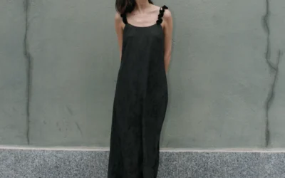 Vestido Jacquard Negro