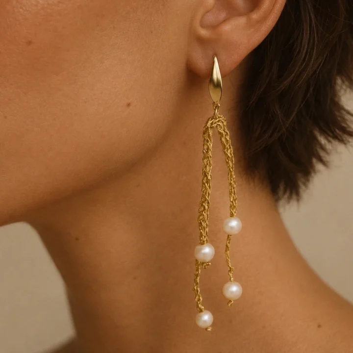 Chica con pendientes Queen Margot de BeMeknes