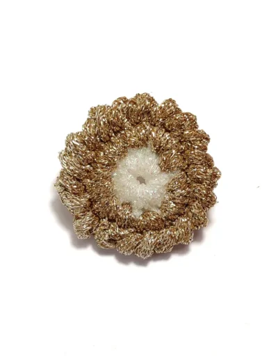 pendiente circular oro blanco hecho a mano colección Gummies