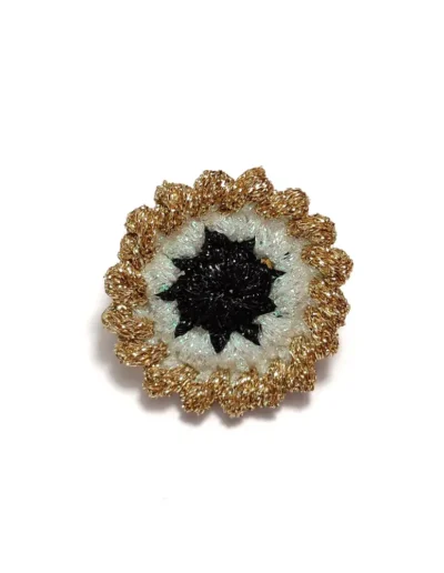 pendientes gummies oro blanco negro joyería textil artesanal BeMeknes
