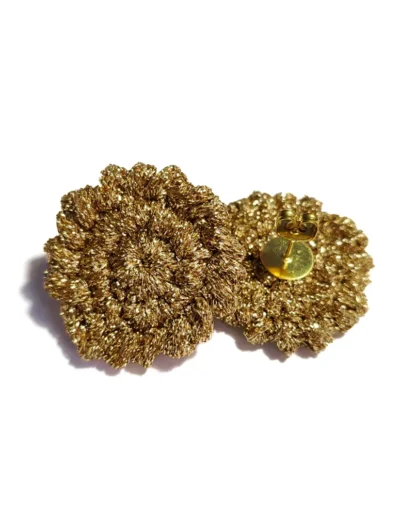 pendiente circular dorado hecho a mano colección Gummies