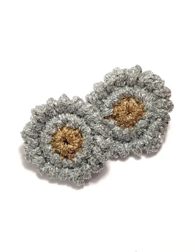 pendientes gummies plata oro joyería textil artesanal BeMeknes